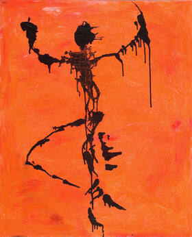 Totentanz 21 2009 110x90cm ol auf leinwand