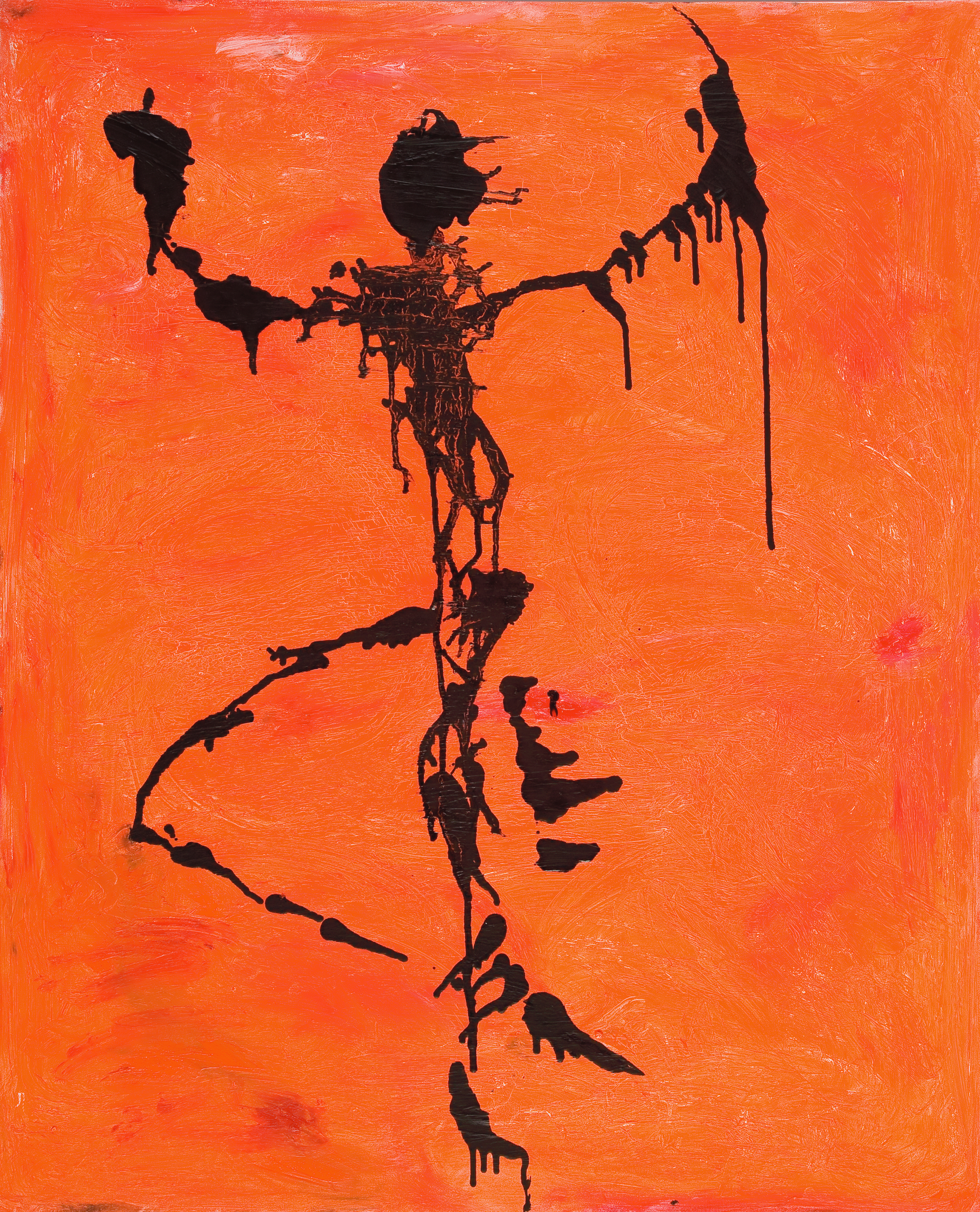 Totentanz 21 2009 110x90cm ol auf leinwand