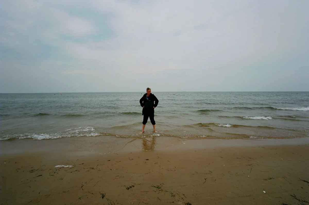 Ankunft an der Ostsee nach der Wanderung durch Polen