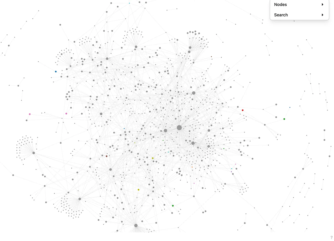 The expanding universe of connected pages and paragraphs in a Logseq graph