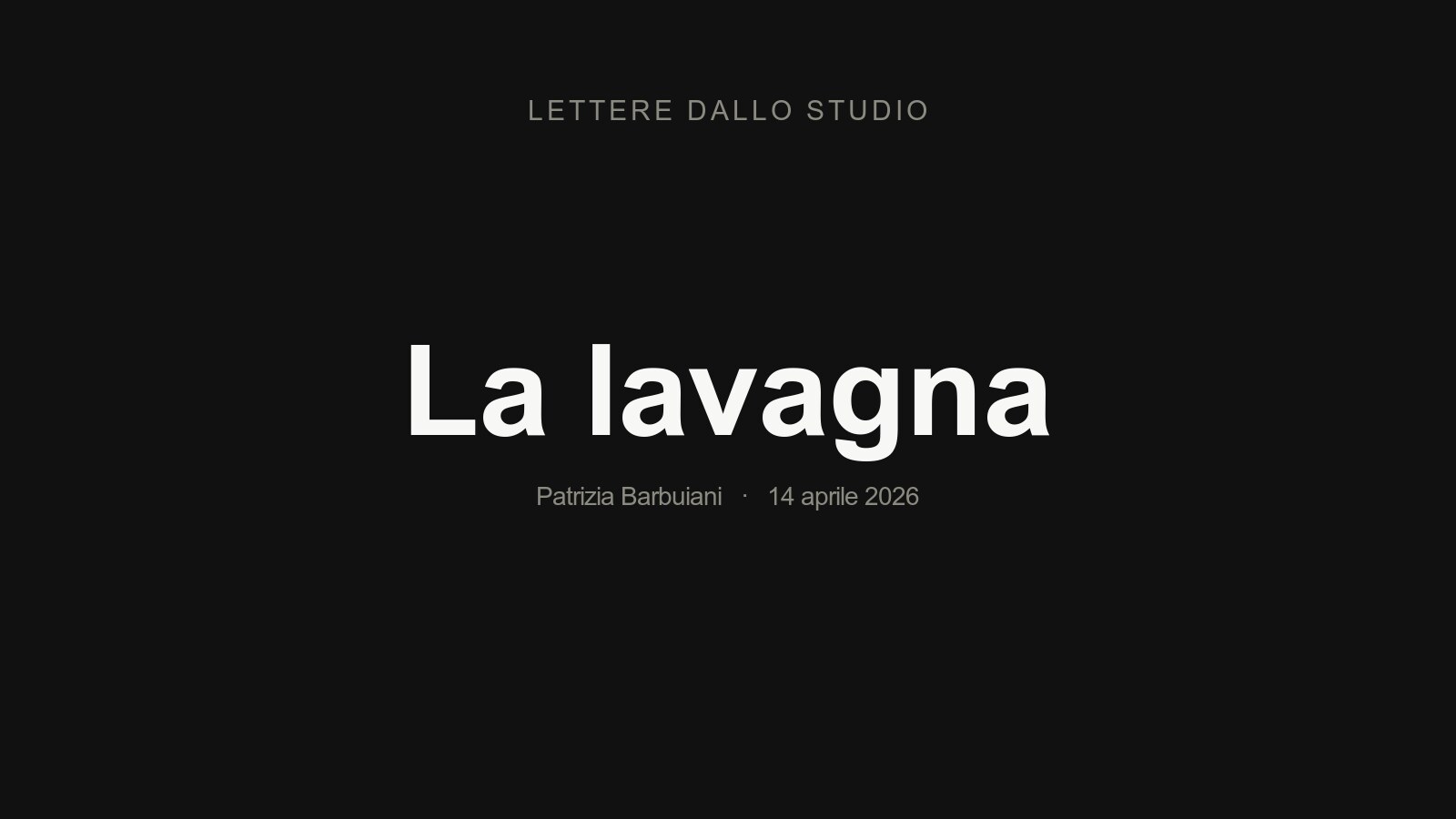 La lavagna