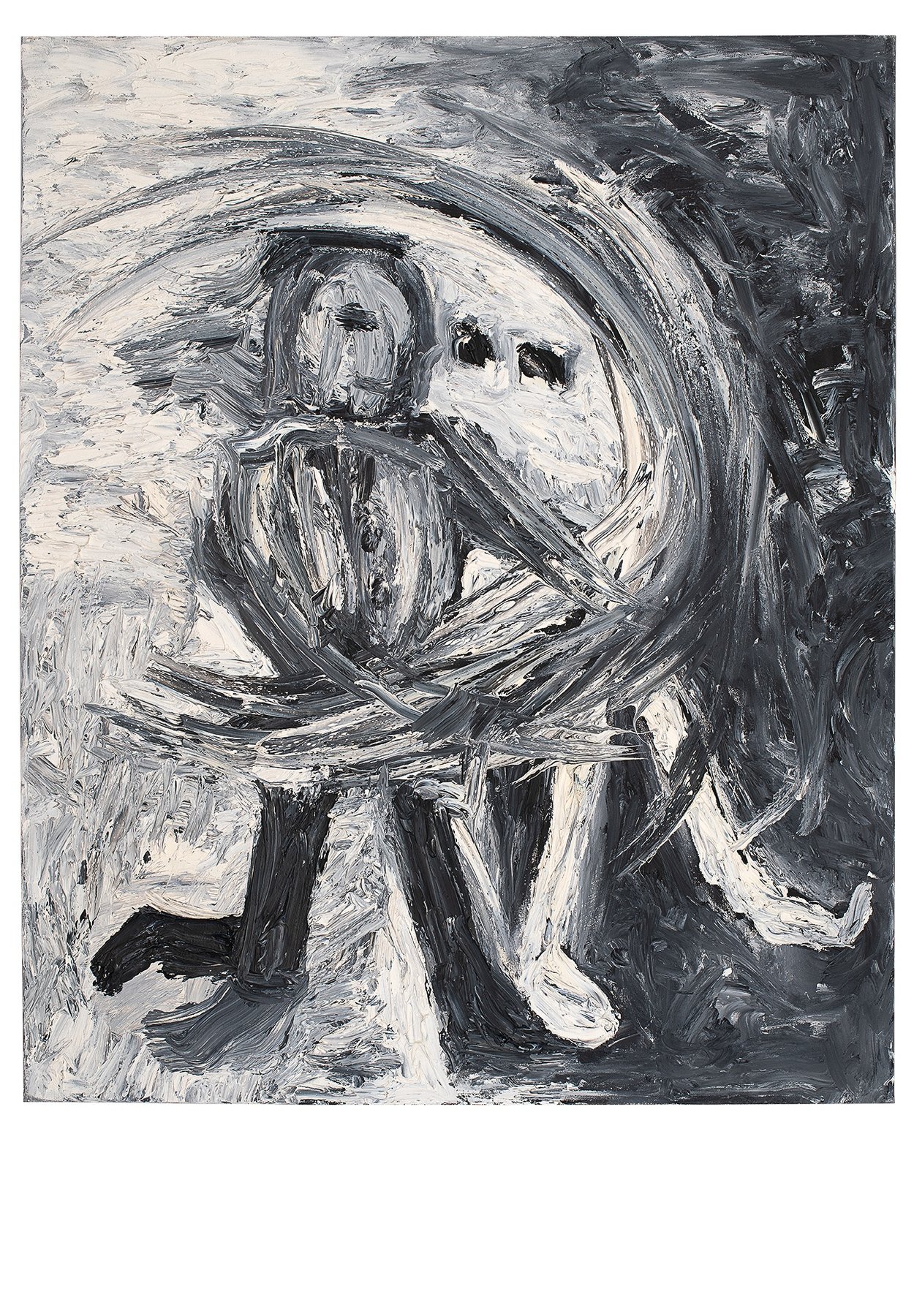Christine Zohner, Totentanz 2 / II, Öl auf Leinwand, 120 × 90 cm, 2009