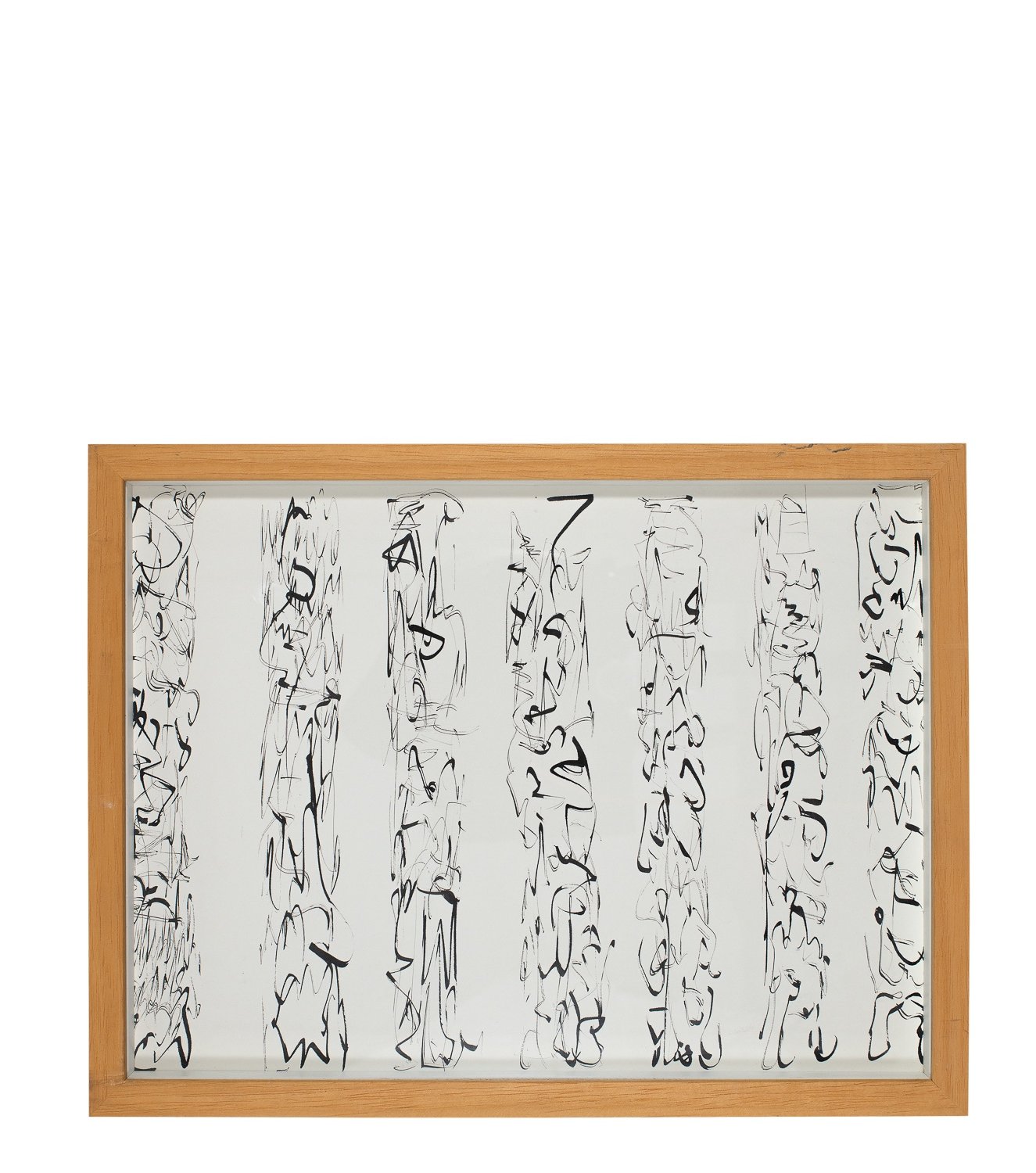 Christine Zohner, Writing 6, Tusche auf Papier, 30 × 39 cm, 2009