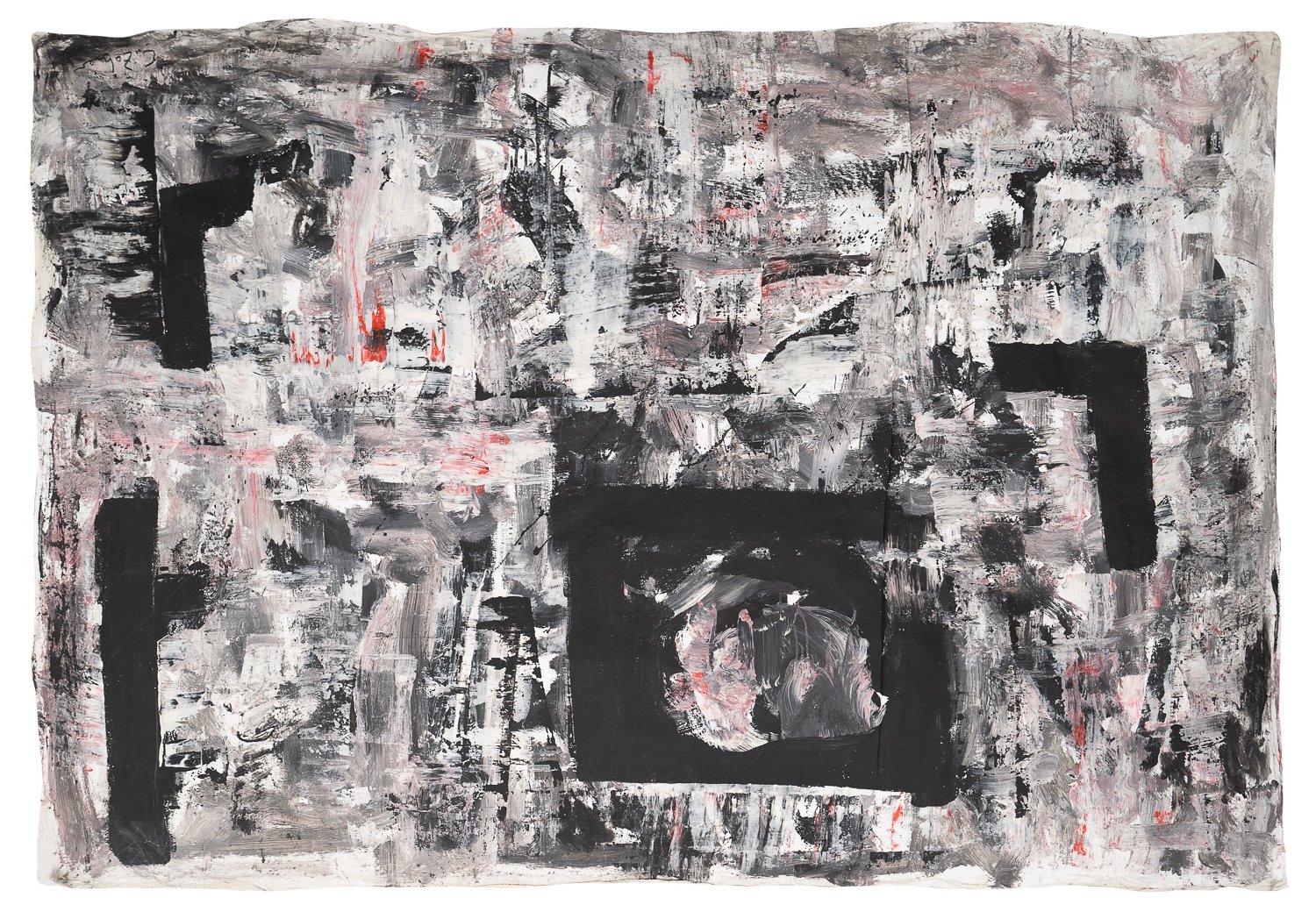 Christine Zohner, Black Pictures, Öl auf Leinwand, 179 × 242 cm, 2010