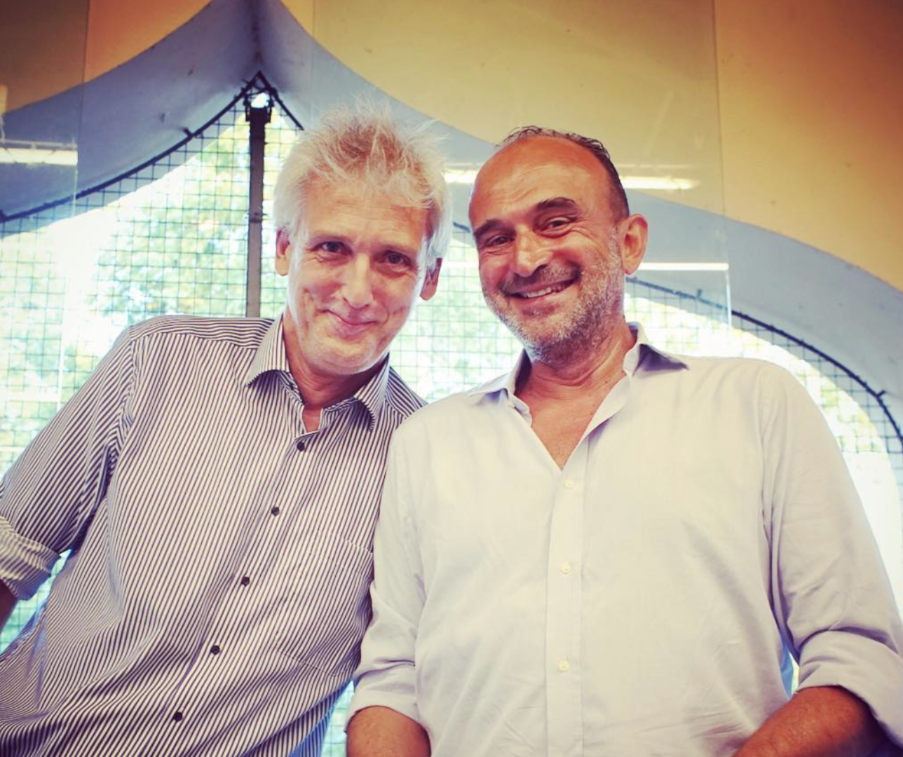 Con il Prof. Luciano Fadiga. Neuroni a specchio e empatia.