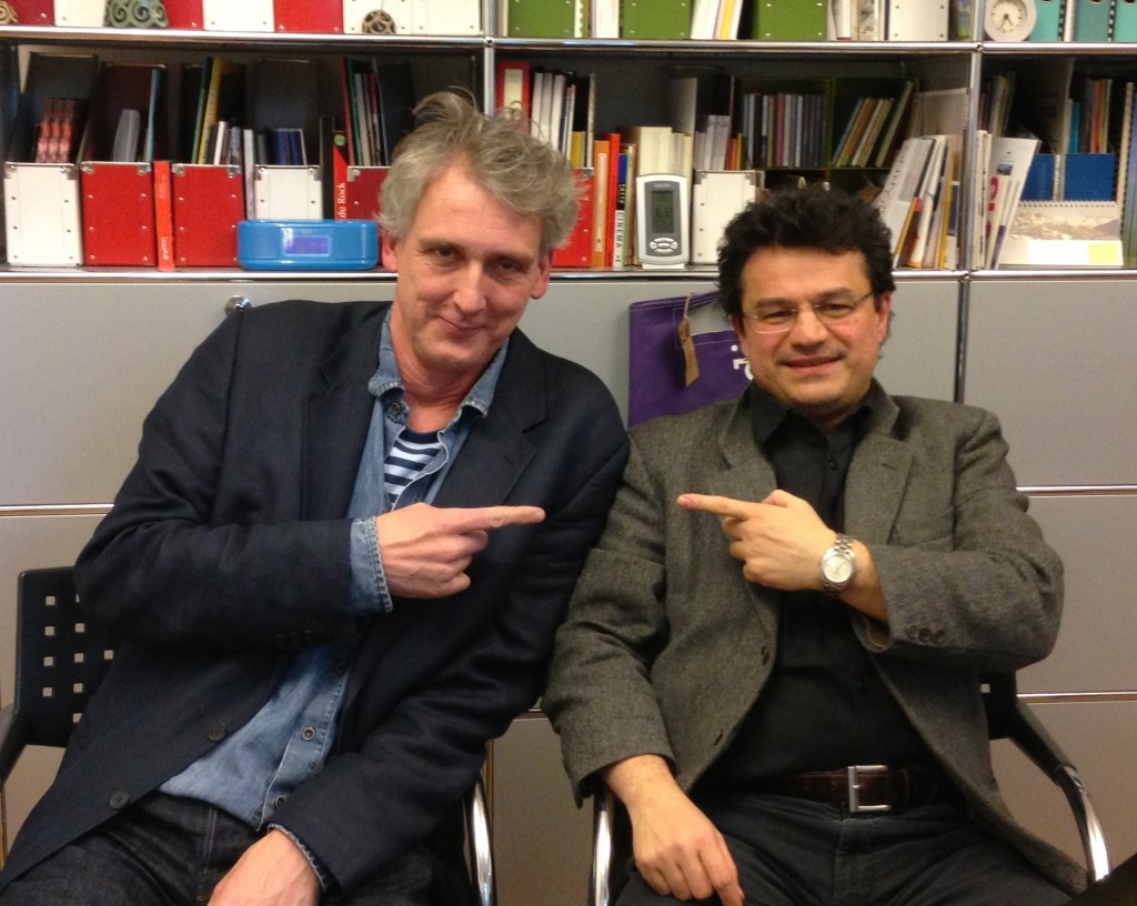 Claudio Chiapparino e Markus Zohner durante la registrazione di Radio Petruska a Lugano