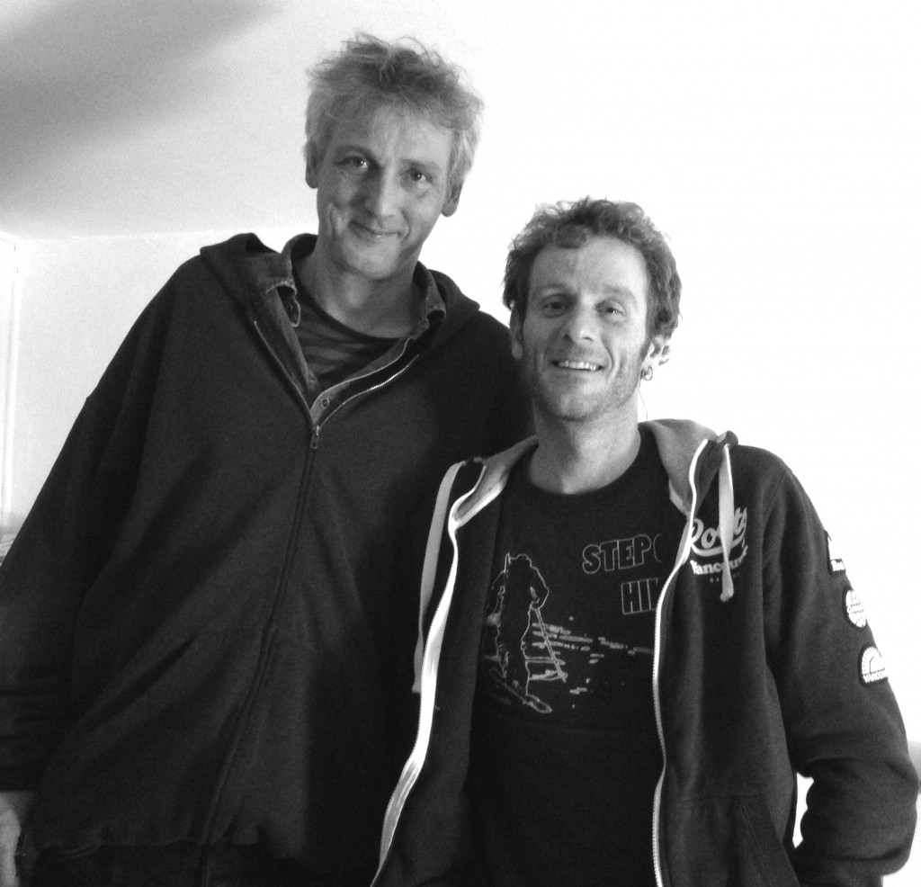 Filippo Genucchi e Markus Zohner durante la registrazione di Radio Petruska a Castro