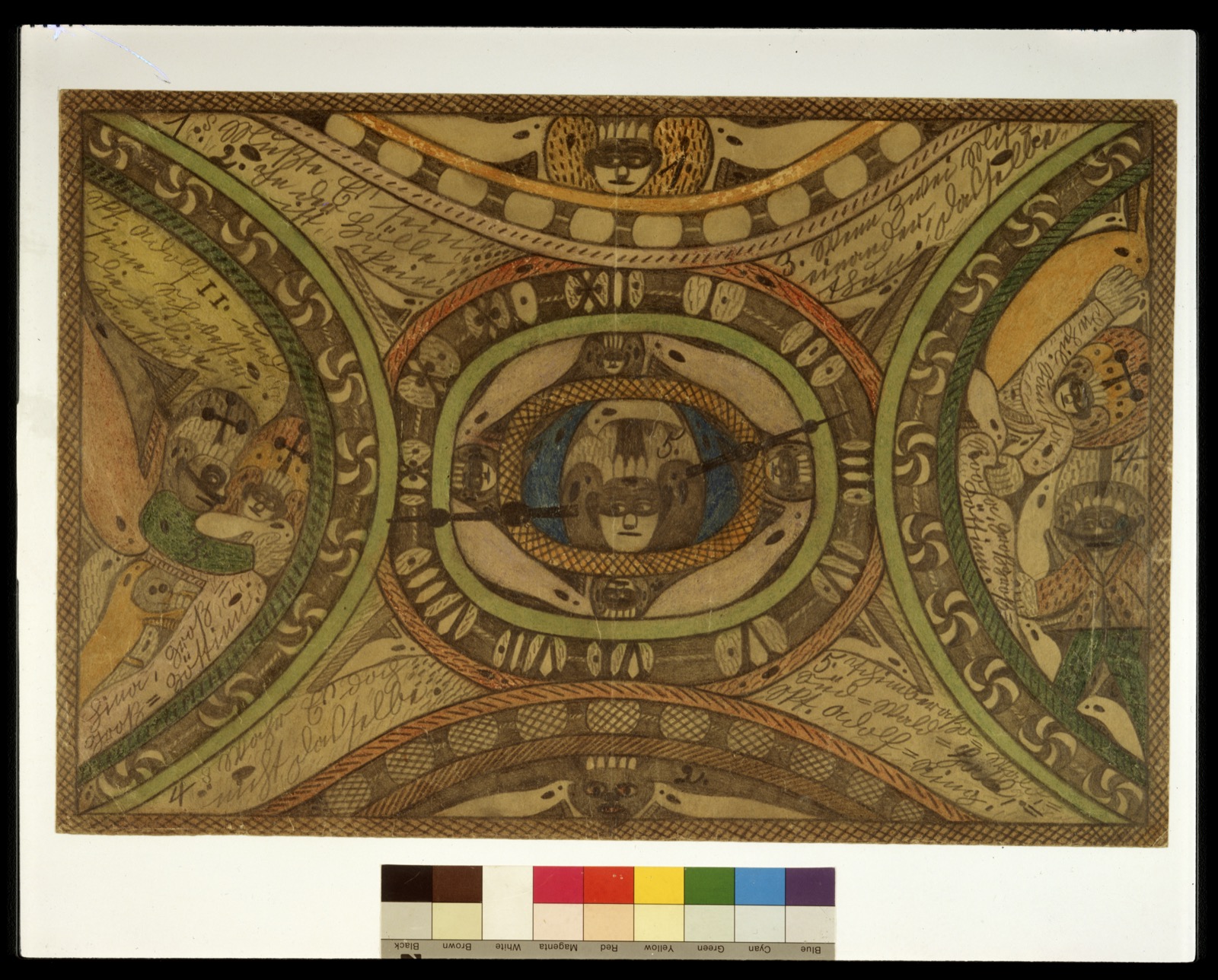 Adolf W&ouml;lfli: monumental work with figures and text
